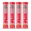THE PLANT FIX Apple Cider Vinegar Effervescent Tablet with mother | Supports Metabolism & Appetite Control I With 500mg ACV, Vit B6 & B12 I No Maltodextrin, No Added Sugar I Pack of 4 (60 tablets)