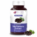 Bliss Welness Saw Palmetto Extract 800 MG | Hair Growth Prostate Health Support Urinary Tract Function Prevent Hair Fall Ayurvedic DHT Blocker Health Supplement - 60 Tablets (1 Month Pack)