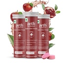 Arth Apple Cider Vinegar Effervescent Tablets 500mg | Supports Weight Management, Metabolism & Gut Health | Garcinia Cambogia, Pomegranate Extract | Vit B6 B12 | Apple Flavour | 30 Tablets