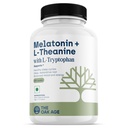 Sleep Supplement with Melatonin, L Tryptophan & L Theanine for 360° Support for Sleep Onset, Continuity, Recovery | Includes Vit B6, Helps Fall Asleep, Stay Asleep, Wake Rested-60 servings
