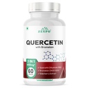 Zespo Quercetin 650mg with Bromelain & Elderberry - Advanced Immune Support, Antioxidant, Sinus Comfort, Respiratory Health - Non-GMO & Vegan 60 Capsules