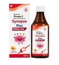 Synapse Plus Omega-3 Syrup for Kids - 200ml | With DHA EPA & Vitamin D3 | Sugar Free Brain Development & Immunity Supplement | Supports Growth & Bone Health | Alphonso Mango Flavour