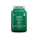 Arth Biotin Capsules For Hair Growth, Skin & Nails - 60 Veg Capsules for Men & Women | Vitamin A, B, D3, Folic Acid, Keratin Builder & Hyaluronic Acid | Supplement For Healthy Hair, Nails & Skin