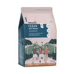 TrueBasics Clean Whey 100% Protein Isolate Powder, Coffee, 1kg