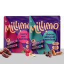 Millimo Healthy Nutribar Combo, Berry Nut x1 & Choco Almond x1, 300g, Pack of 2, No Refined Sugar, Dates Almonds Cashews Cranberries