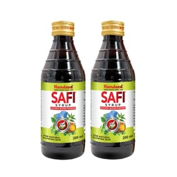 Hamdard Safi Blood Purifier Syrup for Healthy & Glowing Skin | 100% Pure | Clears Stomach and Improves Liver Function | 200ml | Pack of 2