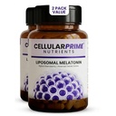 Cellular Prime Liposomal Melatonin 10mg | 60 Veg Capsules | 5x Absorption | Faster Deep Sleep, Stress Circadian Rhythm & Jet Lag Support | WHO-GMP | Non Habit Forming