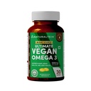 Naturaltein Ultimate Vegan Omega 3 (30 Softgels) | Algae Source DHA | 1000 mg Algae Oil & 500 mg DHA Per Serving | Plant-Based Omega 3 | Tested for Heavy Metals