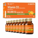 Carbamide Forte Vitamin D3 60000IU I Cholecalciferol Vitamin D3 60000 IU Oil Based & Sugar Free Nano Shots I Once in A Week - 5ml