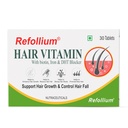 Refollium Advance Hair Vitamins with DHT Blocker, Biotin, Iron, Omega & Folic Acid | Amino Acids for Hair Fall Control & Hair Growth | Supplements for Women & Men (30 Tablets)
