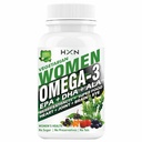HXN Veg Omega 3 Capsules | Algal Oil 1000mg | 300mg DHA + 150mg EPA Per Serving | Plant-Based Fish-Oil Alternative | Heart, Brain & Skin Support | 60 Capsules