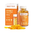 BBETTER Omega 3 Fish Oil Capsules 1000mg | Lab Tested Fish Oil Capsules | Lab Report Attached |High Absorption for Heart, Joints, Eyes & Brain | No Fishy Burps |180 EPA :120 DHA | 60 Softgels