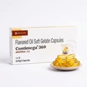 Flaxseed Oil Soft Gelatin Capsules | Omega Fatty Acid Daily Wellness Supplement | Easy to Consume Softgel Capsules | 1x10 Capsules