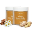 Cosmix Sleep Like A Baby | For Restorative Sleep & Relaxation | Non Adictive & Non Habit Forming & 100% Natural Melatonin Support | Golden Latte Blend with Chamomile & Jatamanshi | 50g (50 servings)