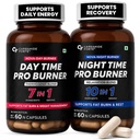 Carbamide Forte Day & Night Fat Burner for Weight Loss for Women and Men | With Garcinia Cambogia, great for Fat Weight Loss for Women and Men | 60 Supplement Capsules (120 Tablets)