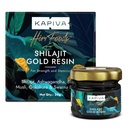 Kapiva Shilajit/Shilajeet Gold Resin - 20g | 500mg/Serving | 40 Servings | Boost Muscle Growth & Stamina | Contains 24 Carat Gold | 100% Ayurvedic