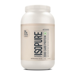 ISOPURE® Zero Carb Unflavoured Protein with 25g Protein from 100% Whey Isolate. With Zero Carb, Sugar and Fat- 2kg