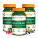 Pure Nutrition Berberine Supplement - 180 Veg Tablets (60x3) | 98% Berberine with Jamun Beej, Karela & Fenugreek Extract | Supports Healthy Blood Sugar, Weight Management & Heart Health | Natural Formula for Holistic Wellness