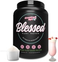 Gezegende Vegan Proteïne Poeder - Planten gebaseerd Proteïnepoeder Maaltijd Vervanging Proteïne Shake, 23g van Pea Proteïne Poeder, Zuivelvrij, Glutenvrij, Sojavrij, Geen Suiker Toegevoegd, 30 Servers (Strawberry Mylk)