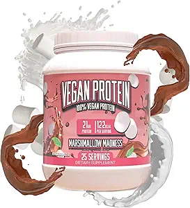 Enorme supplementen Vegan Proteïne Poeder - Marshmallow Madness - Superior Plant-Based Proteïne Poeder, 20g Proteïne Per Serving, Glutenvrij