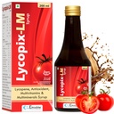 LYCOPIX-LM Syrup 200 ml | Lycopene Based Antioxidant Multivitamin & Multimineral Syrup | Vitamin A, C, E, B1, B2, B6, Manganese | Immunity & Stamina Support | Sugar Free Health Supplement