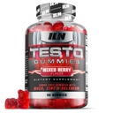 Iron Labs Nutrition Testo Gummies pour les hommes (60 Gummies) - Booster haute résistance pour les hommes - Mixed Berry Flavor - Caractéristiques Maca, Ginseng, Zinc et Sélénium - Sans sucre et végétalien approprié