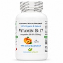 Asterveda Vitamin B17 Amygdalin Capsules, 99.5% Amygdalin from Apricot Kernel Extract, Vegetarian Formula, 60 Capsules