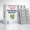 Premium Probiotic 50 Billion CFU | 20 Strains + Prebiotic FOS + L-Glutamine + Vitamin C & Zinc | Supports Digestion & Bowel Movement | Helps Gas, Bloating & Constipation | Individually Sealed ALU-ALU Blister – Maintains Live Bacteria Till Consumption | 30 Veg Capsules
