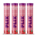 PLIX - THE PLANT FIX Collagen Builder Bubbly Effervescent-15 Capsules (Pack Of 4,Watermelon) For Hydrated Skin & Anti-Aging|Amino Acid Blend For Collagen Production|Vitamin C & E|100% Vegan,4 Count