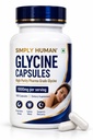 Simply Human 100% Pure Glycine Capsules 1,000mg | Neurotransmitter Amino Acid | Sleep, Calmness & Relaxation Support