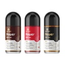Power Roll-On Trio for Men | Strawberry, Classic & Chocolate | Ayurvedic Oil-Based Formula with Ashwagandha & Shilajit | Supports Strength, Vitality & Confidence | 3 x 50ml