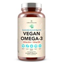 AMANDEAN Vegan Omega 3 Supplement. Premium Fish Oil Alternative. Algen DHA & EPA. Carrageenan Free Softgels. Algal Essentiële vetzuren. Plant gebaseerd hart, hersenen, oog, huid, immuunondersteuning. (60ct)
