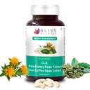 Bliss Welness 360* Weight Management | 50% (Green Coffee Bean Extract) + White Kidney Bean Extract + CLA | Carb Control | Metabolism Lean Muscle Health Supplement - 60 Vegeterian Tablets