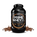 QNT Prime Whey Protein Powder | Coffee, 2 Kg | Triple Blend of Whey Isolate, Concentrate & Hydrolysate | 25g Protein, 5.8g BCAA per Scoop | Best Whey Protein Powder for Men & Women