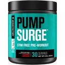 Ge Jacked Factory Pumpsurge Cafeïne Gratis pre-workout voor mannen en vrouwen - Nootrope Booster & Stim Free Pre-workout - Intense Pumps, Enhanced Focus - 30 Servers, Cherry Limeade