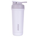Hack Athletics Pro Blend Stainless Steel Protein Shaker Bottle for Gym, Pre Workout Bottle, Water Bottle for Men and Women | Removable Agitator, Measurement Markings, 100% Leakproof | 700ML (White)