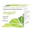 Argipril with L-Arginine, Zinc & Folic Acid, | Sugar Free | Lemon Flavor | Pack of 20 Sachets |