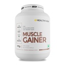 Healthfarm Muscle Gainer with High Protein and Carbs | Helps Gain Muscle Mass & Body Weight (Chocolate, 3kg-6.6 lbs)