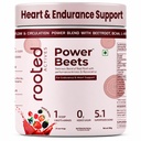 Power Beets Organic Beetroot Powder Superfood | Plant-Based Blend with Beetroot, BCAAs, L‑Arginine, L‑Carnitine & Resveratrol | Natural Stevia‑Sweetened, Non‑GMO, Keto, Vegan (No Added Sugar)