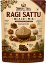 Ragi Sattu Drink Mix 450g | Roasted Bengal Gram with Sprouted Ragi, Makhana & Almond | Jaggery Sweetened Health Drink | No Refined Sugar | No Preservatives
