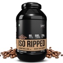 QNT ISO Ripped Whey Protein Isolate Powder | With L-Carnitine & CLA | 32g Pure Whey Isolate per Serving | Supports Lean Muscle Growth & Weight Loss | Cafe Bevarabia Flavor, 2 Kg