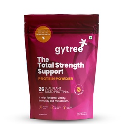 Gytree Plant Protein Powder For Women | Vegan Dual Plant-Based Protein | 26 gram per serving of Pea & Brown Rice Protein | Plant Protein for Women (Cafe Mocha, 500g)
