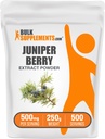 BulkSupplements.com Juniper Berry Extract Powder - from Juniper Berry, Juniper Berry Powder - Glutenvrij, 500mg per portie, 250g (8.8 oz) (pack van 1)