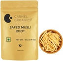 CARMEL ORGANICS Safed Musli Root 50 Grams