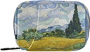 Tarweveld met Cypressen Van Gogh Pill Box 7 Dag pil Case Bag Travel pil Organizer Tas met rits draagbare week Case Compacte grootte voor vitamine supplement houder
