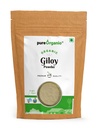 Pure Organio Organic Giloy Powder - NPOP Certified Natural Wellness Supplement Tinospora Cordifolia, Gulvel Stem for Immune Support and Detoxification (100 Gm)