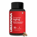 Smarter Aging Capsules for Women & Men | Anti Aging Supplement with Liposomal Glutathione & Pomegranate Extract | Reduces Crow’s Feet, Forehead Wrinkles & Fine Lines | Skin Tightening & Brightening Supplement | 30 Capsules