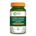 Pure Nutrition Curcumin C3 Complex Supplement | Anti Inflammation Turmeric Curcumin Capsules with Piperine, Amla & Sunthi | High Absorption Inflammatory Support (760mg) - 60 Capsules