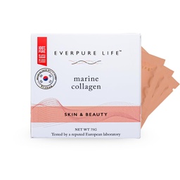 Skin & Beauty Marine Collagen Powder (75g) | Hydrolysed Korean Supplement Peptides for Glowing Skin, Healthy Hair & Nails | No Added Sugar & Unflavoured | For Men & Women