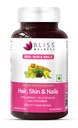 Bliss Welness Hair Skin Nails Multivitamins with Hyaluronic Acid Glutathione Biotin | Improved Hair Growth Stronger Nails Glowing Skin Collagen Supplement for Women & Men - 60 Vegetarian Tablets